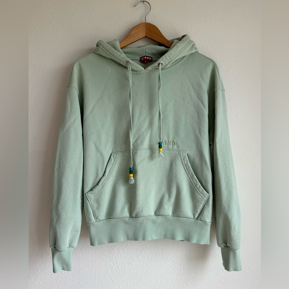 STAUD Hoodie Sage / Dusty Green Size S
